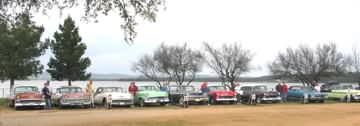 reunion of old car owners