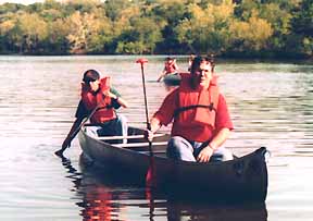 Canoeing on Inks Lake