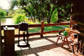 View from the porch of Rustic Ridge B&B