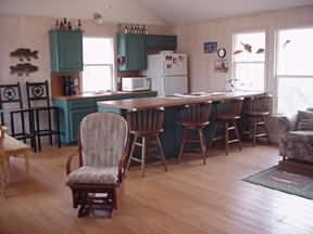 kitchen of the vacation cabin