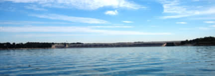 Lake Bridgeport offers beautiful views of the sunset.